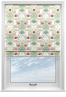 Cotswold Faux Silk, Lipstick - Motorised Roman Blind